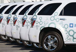 Photo of a fleet of vehicles